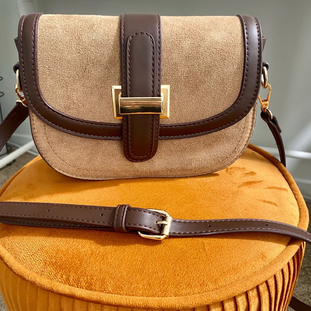 Never Used Elegant Tan and Brown Women's Bag